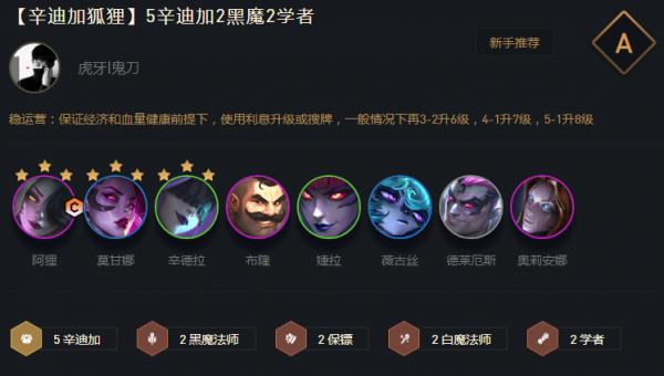 《云顶之弈》黑魔辛迪加狐狸阵容全解析