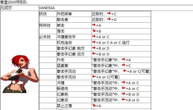 掌握拳皇15出招表的必备攻略（掌握拳皇15出招表）